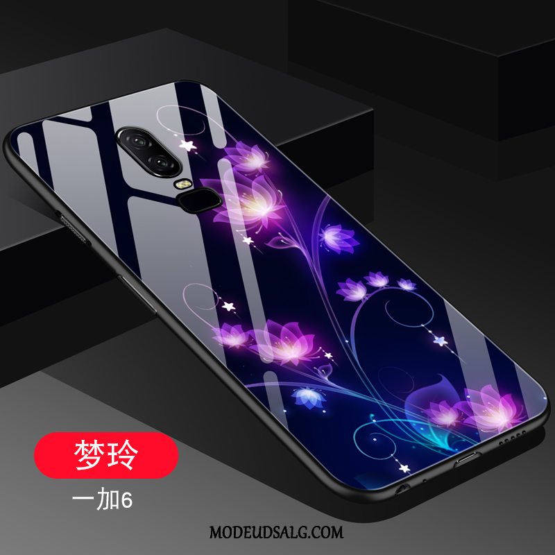 Oneplus 6 Etui / Cover Trendy Sort Glas Kreativ