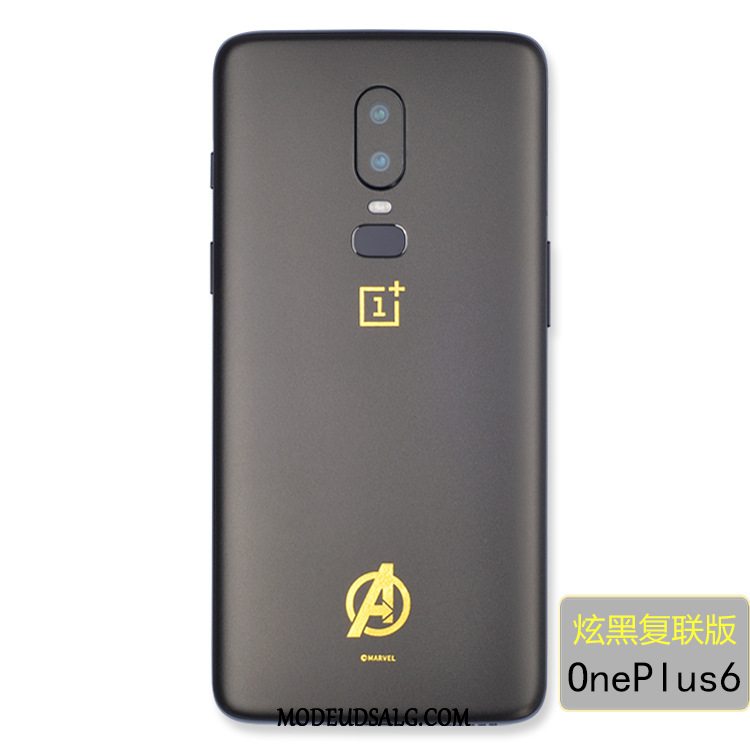 Oneplus 6 Etui Farve Membrane Blå