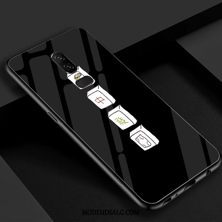 Oneplus 6 Etui Hængende Ornamenter Spejl Glas Wealth Sort