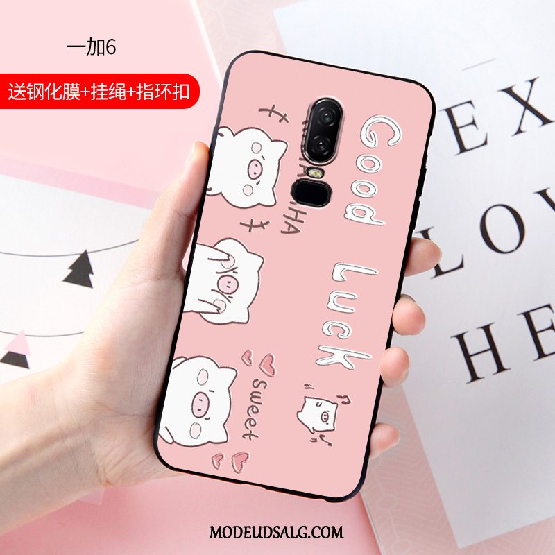 Oneplus 6 Etui Net Red Cover Anti-fald Cartoon Beskyttelse