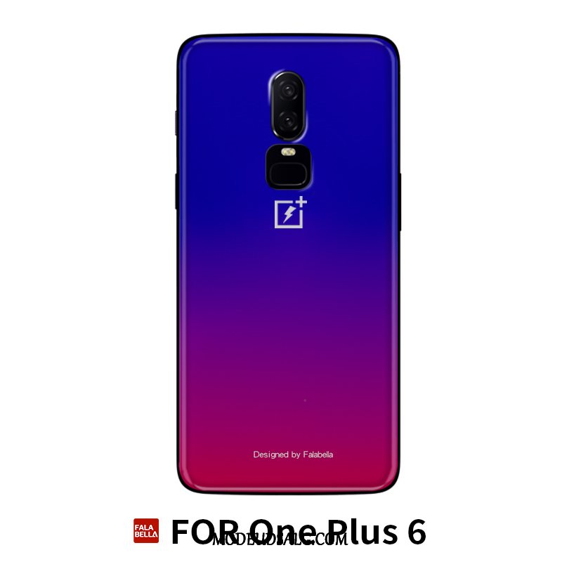 Oneplus 6 Etui Silikone Net Red Trendy Rød Alt Inklusive