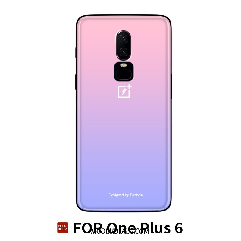 Oneplus 6 Etui Silikone Net Red Trendy Rød Alt Inklusive