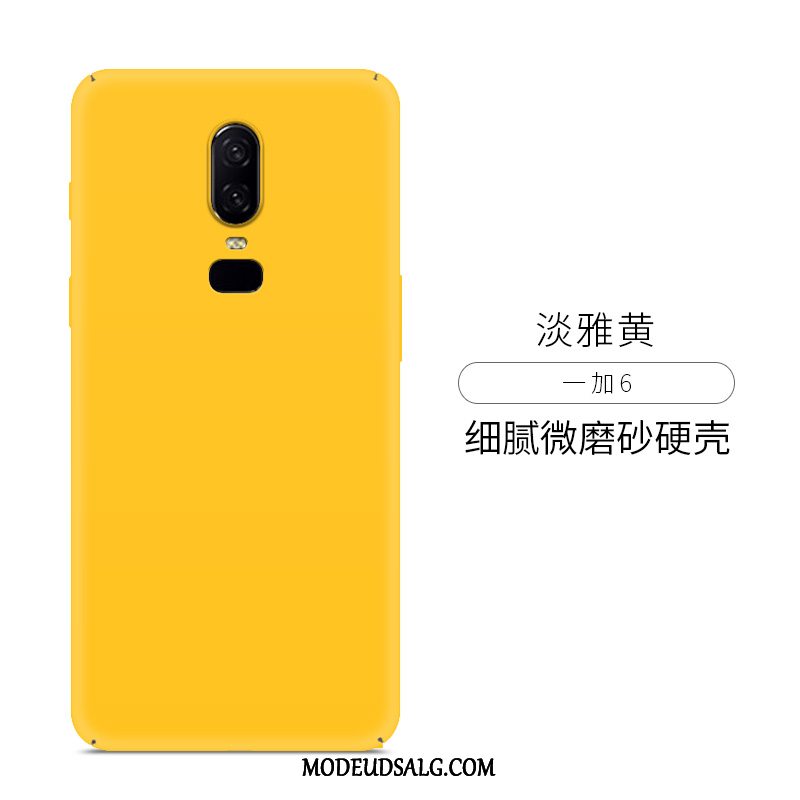 Oneplus 6 Etui Trendy Kreativ Ny Nubuck Hærdning