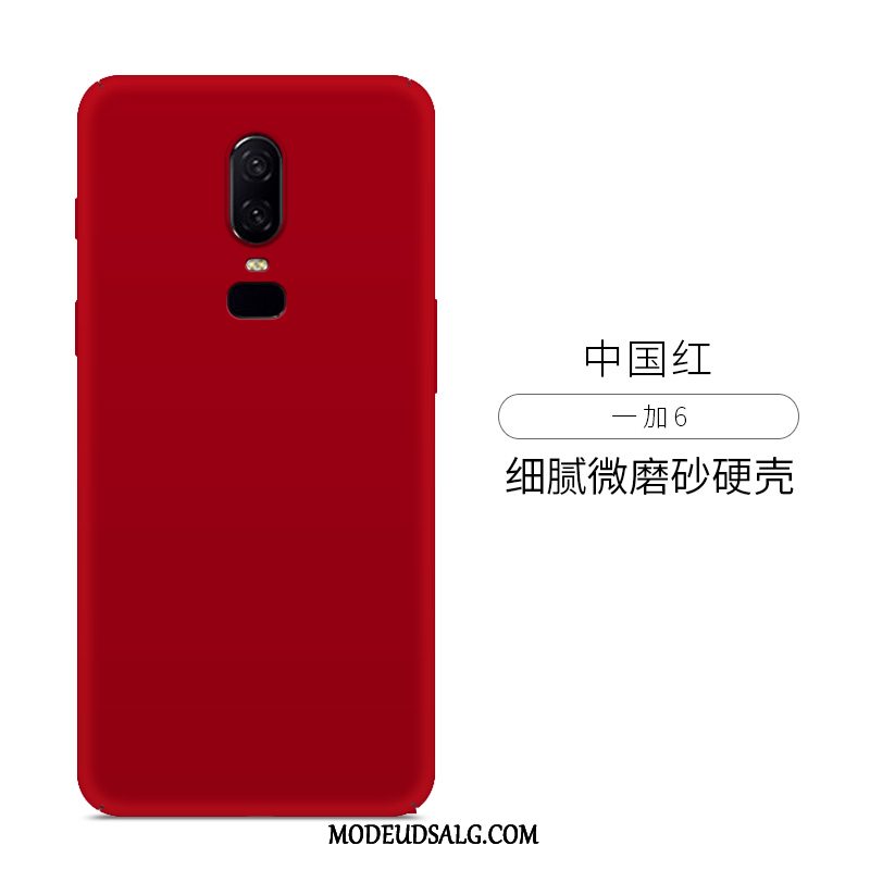 Oneplus 6 Etui Trendy Kreativ Ny Nubuck Hærdning