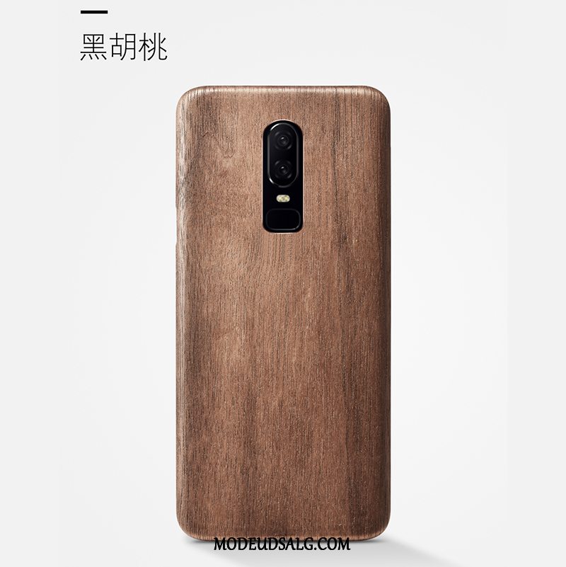 Oneplus 6 Etui Træ Alt Inklusive Cover Sort Beskyttelse