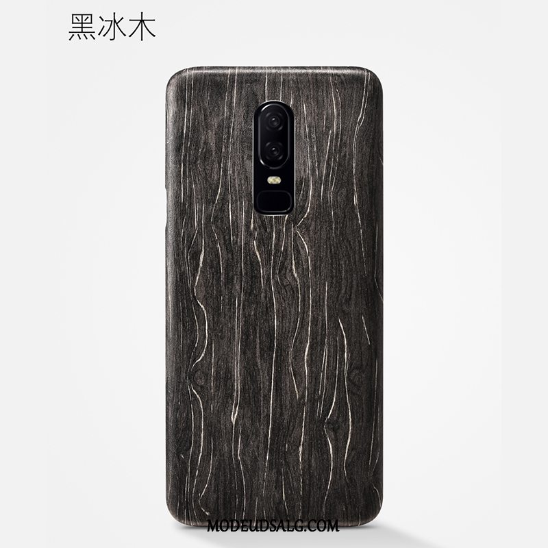 Oneplus 6 Etui Træ Alt Inklusive Cover Sort Beskyttelse