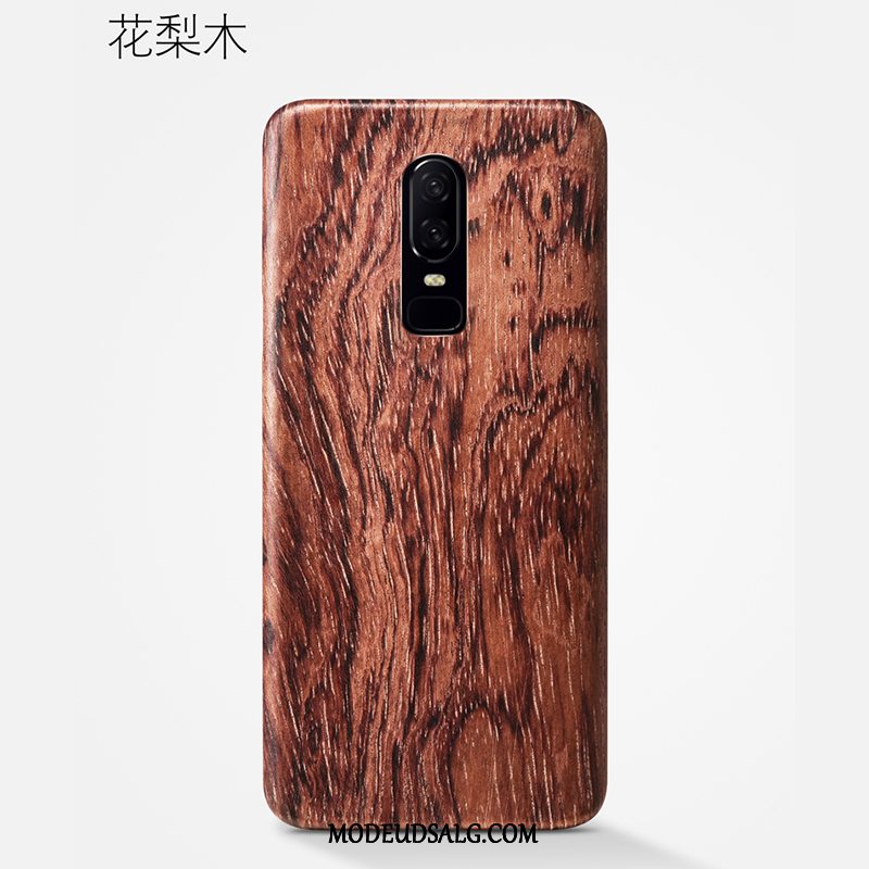 Oneplus 6 Etui Træ Alt Inklusive Cover Sort Beskyttelse