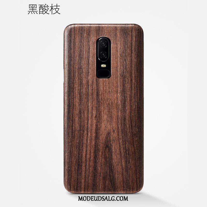 Oneplus 6 Etui Træ Alt Inklusive Cover Sort Beskyttelse