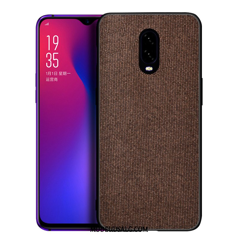 Oneplus 6t Etui Af Personlighed Nubuck Hård Silikone Kreativ