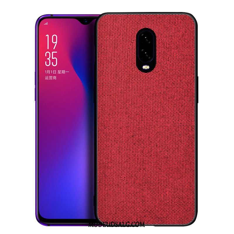 Oneplus 6t Etui Af Personlighed Nubuck Hård Silikone Kreativ