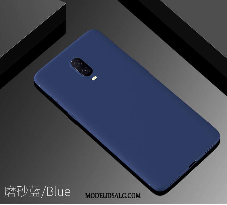 Oneplus 6t Etui Anti-fald Tilpas Rød Nubuck Pu