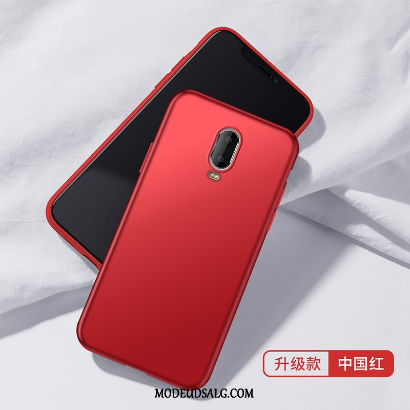 Oneplus 6t Etui / Cover Beskyttelse Blød Lyserød Silikone