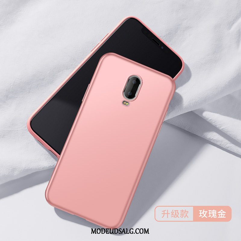 Oneplus 6t Etui / Cover Beskyttelse Blød Lyserød Silikone