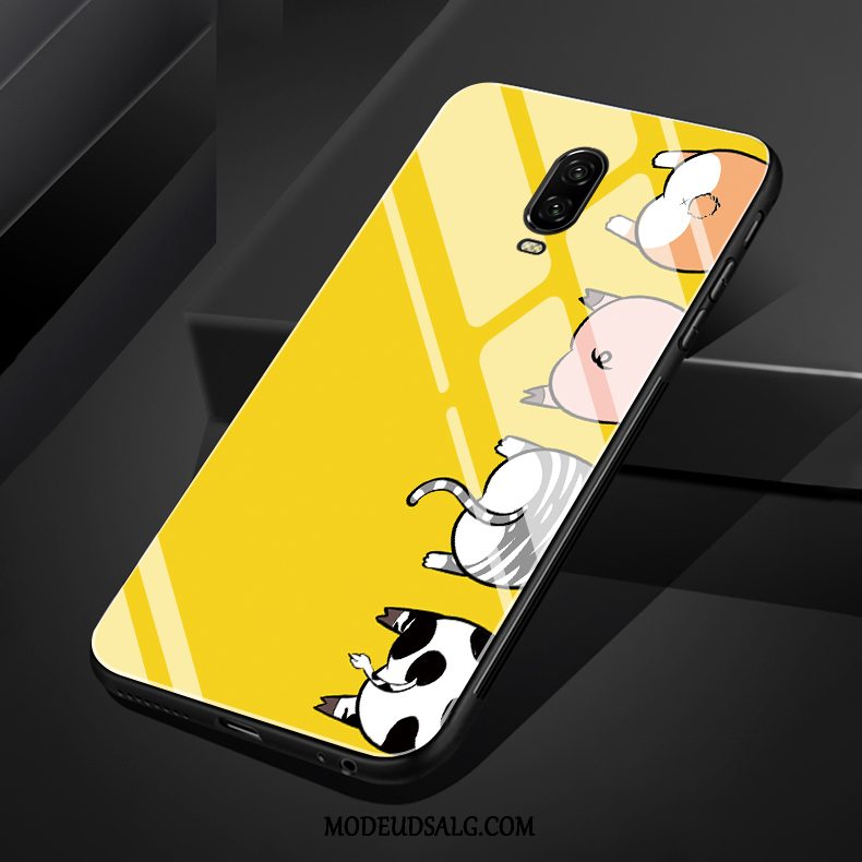 Oneplus 6t Etui / Cover Smuk Gul Cartoon Glas