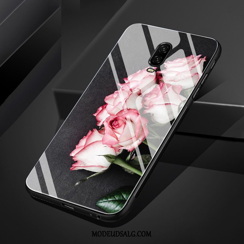 Oneplus 6t Etui / Cover Smuk Lilla Simple Rose