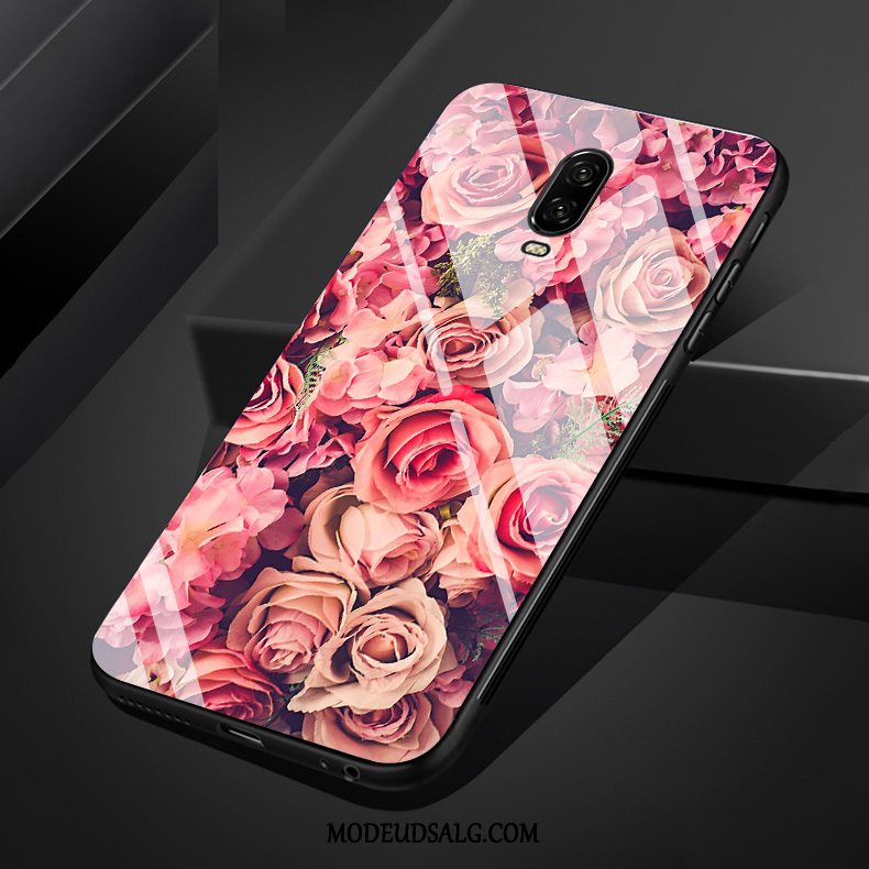 Oneplus 6t Etui / Cover Smuk Lilla Simple Rose