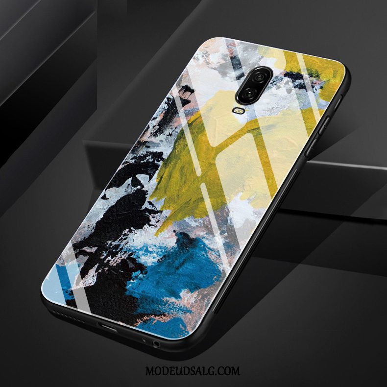 Oneplus 6t Etui / Cover Tryk Glas Kreativ Farve Lille Sektion