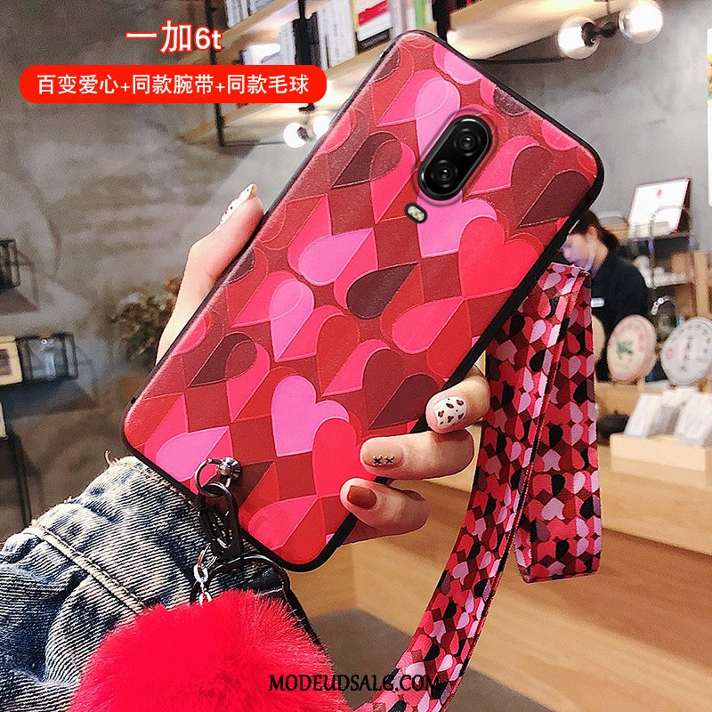 Oneplus 6t Etui Hængende Ornamenter Trend Cover Cartoon Net Red