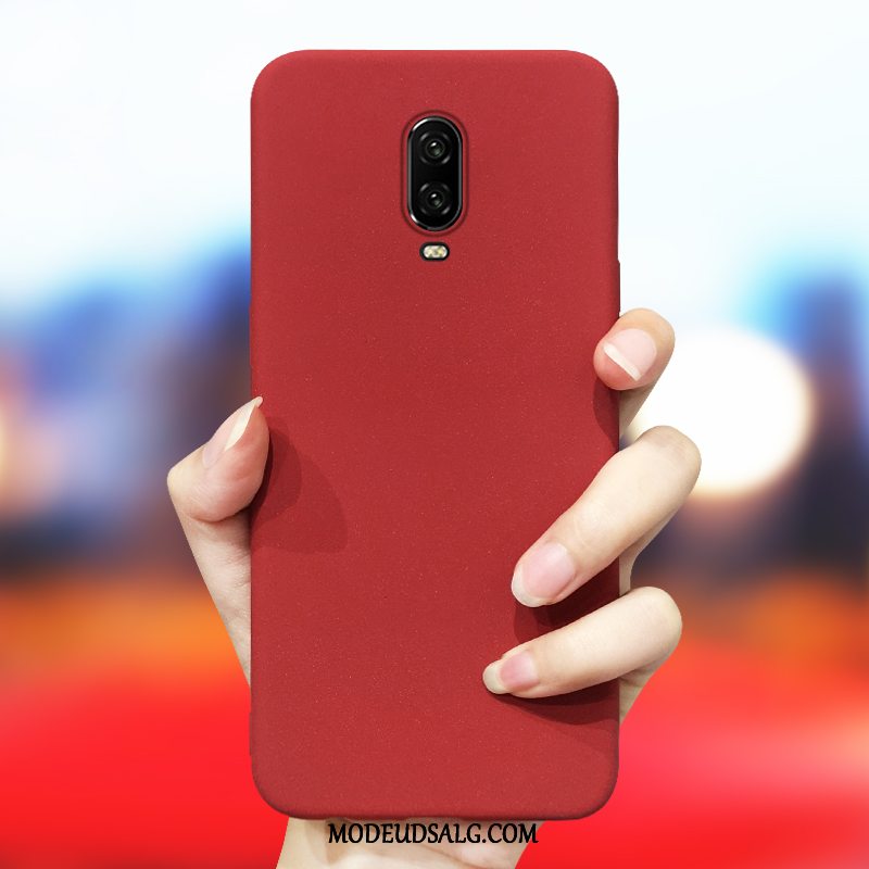 Oneplus 6t Etui Kreativ Solid Farve Trendy Blød Tynd