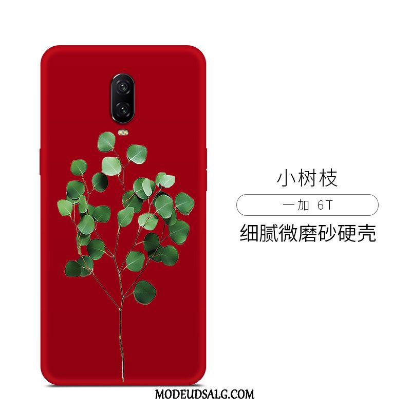 Oneplus 6t Etui Net Red Frisk Trend Vind Nubuck