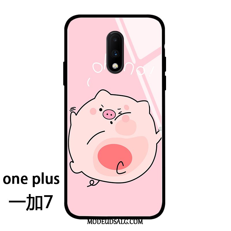 Oneplus 7 Etui Cartoon Af Personlighed Cover Glas Ny