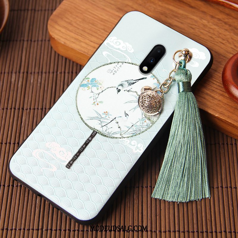 Oneplus 7 Etui / Cover Silikone Tassel Lyserød Kreativ Alt Inklusive