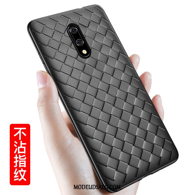 Oneplus 7 Etui / Cover Udstrålende Rød Beskyttelse Strikkede Silikone