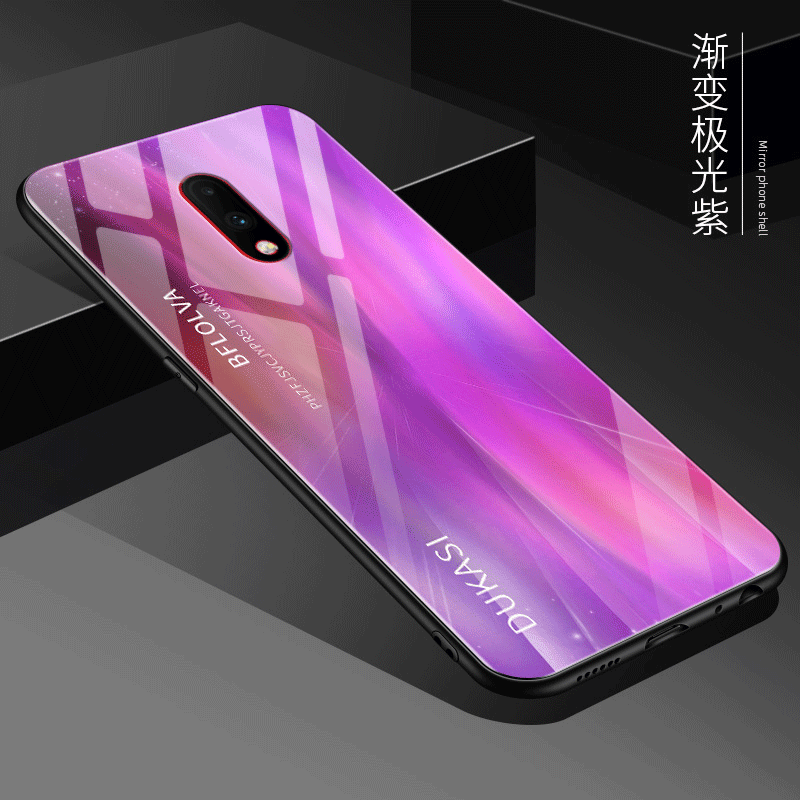 Oneplus 7 Etui Glas Anti-fald Lilla Trend