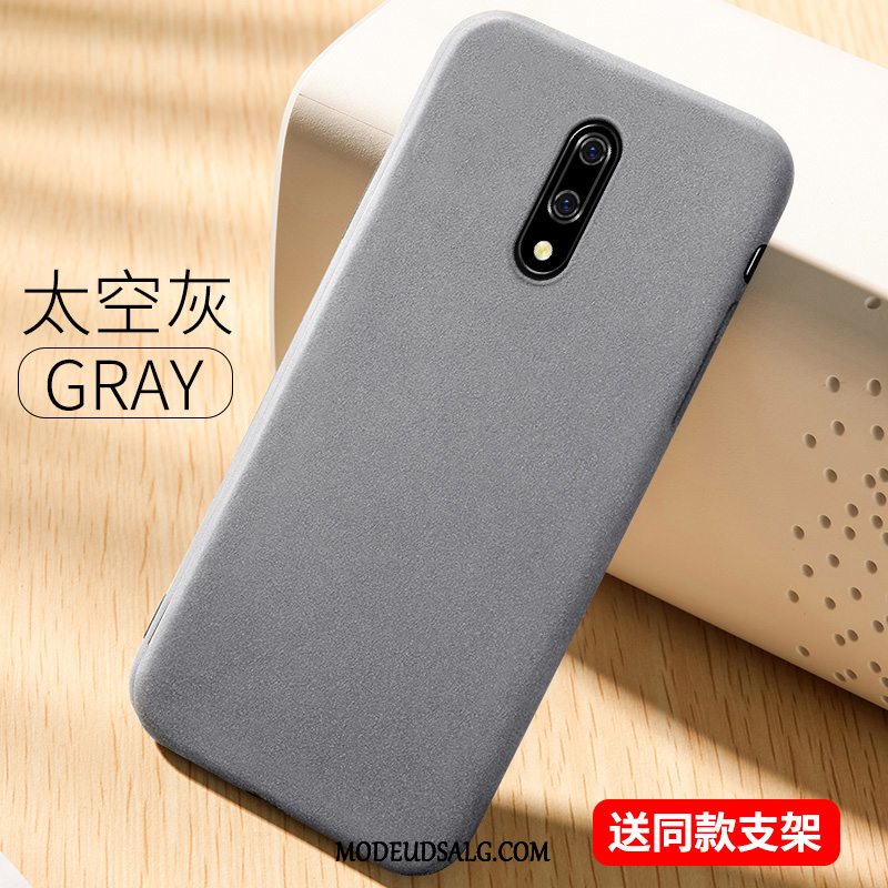 Oneplus 7 Etui Simple Cover Nubuck Udstrålende Anti-fald