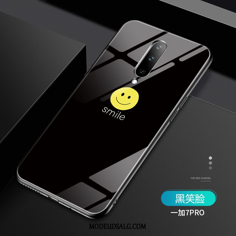 Oneplus 7 Pro Etui / Cover Cartoon Simple Smiley Hård