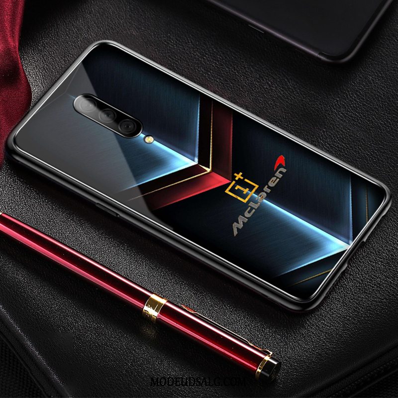 Oneplus 7 Pro Etui Farvet Tynd Net Red Beskyttelse Simple