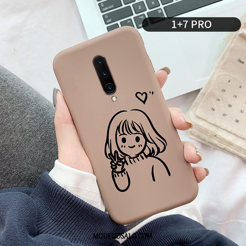 Oneplus 7 Pro Etui Kreativ Alt Inklusive Anti-fald Cartoon Af Personlighed