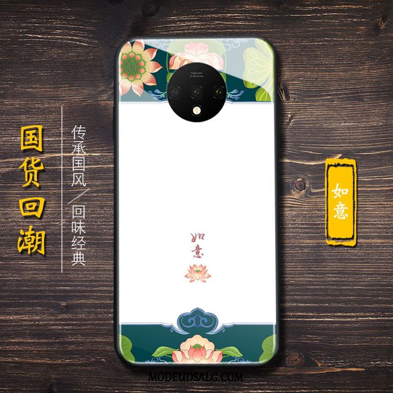 Oneplus 7t Etui / Cover Alt Inklusive Beskyttelse Sort Lilla Trendy