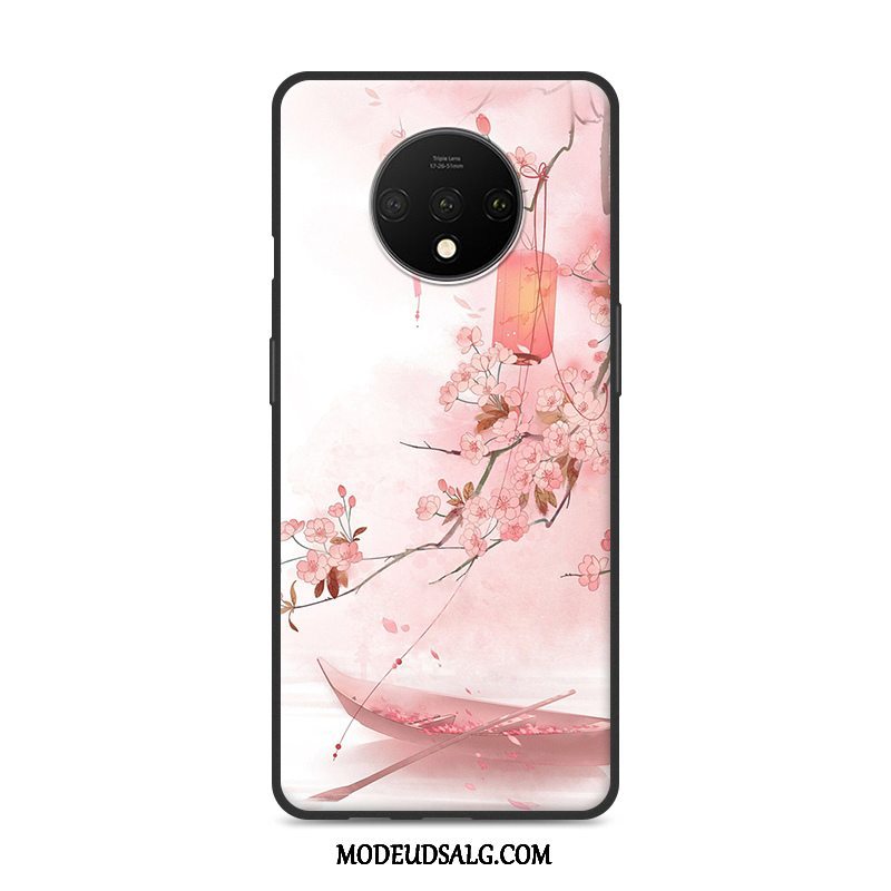 Oneplus 7t Etui Cover Blå Silikone Vind Kunst