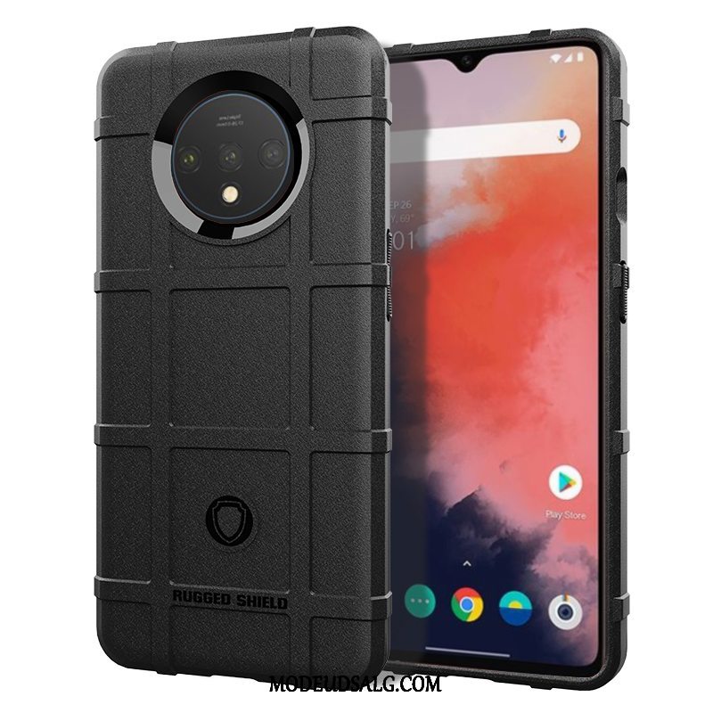 Oneplus 7t Etui / Cover Pu Blød Beskyttelse Gasbag Anti-fald