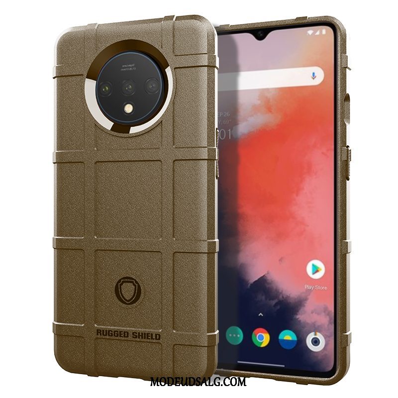 Oneplus 7t Etui / Cover Pu Blød Beskyttelse Gasbag Anti-fald