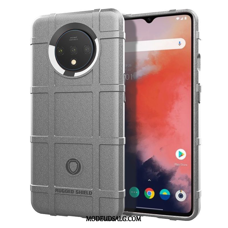 Oneplus 7t Etui / Cover Pu Blød Beskyttelse Gasbag Anti-fald