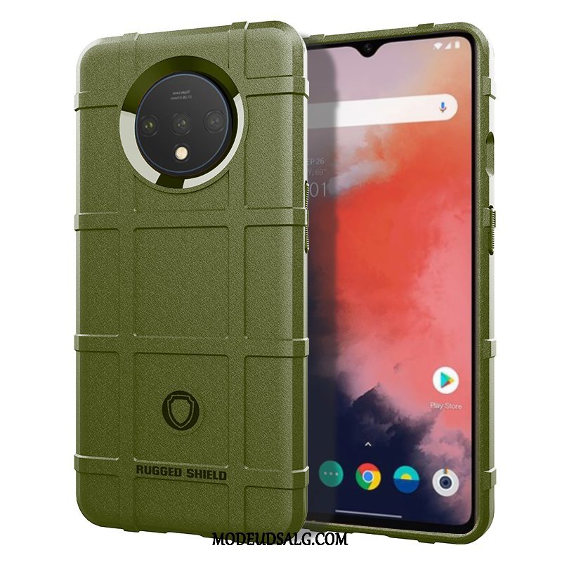 Oneplus 7t Etui / Cover Pu Blød Beskyttelse Gasbag Anti-fald