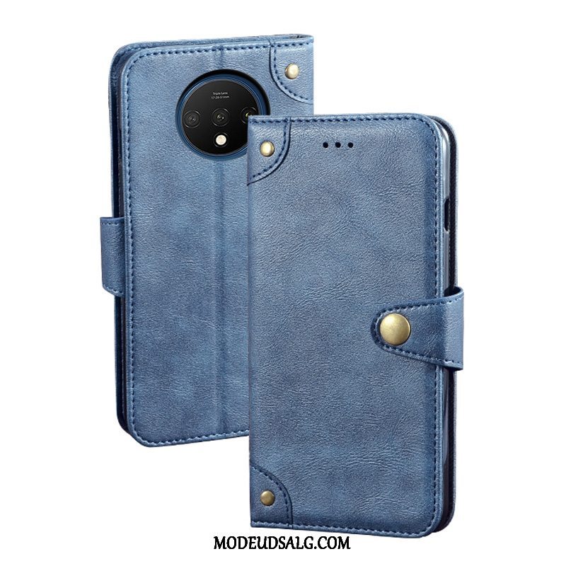 Oneplus 7t Etui / Cover Tegnebog Kort Anti-fald Folio Alt Inklusive