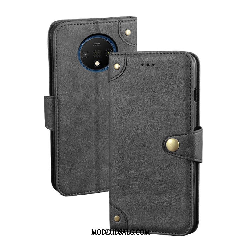 Oneplus 7t Etui / Cover Tegnebog Kort Anti-fald Folio Alt Inklusive