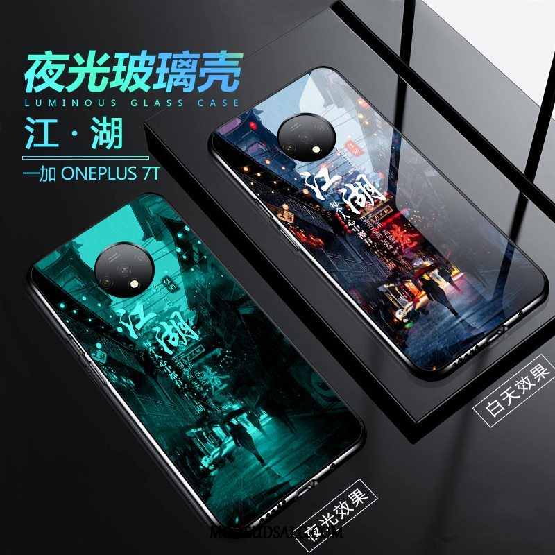 Oneplus 7t Etui Kreativ Beskyttelse Lyser Tynd Trendy