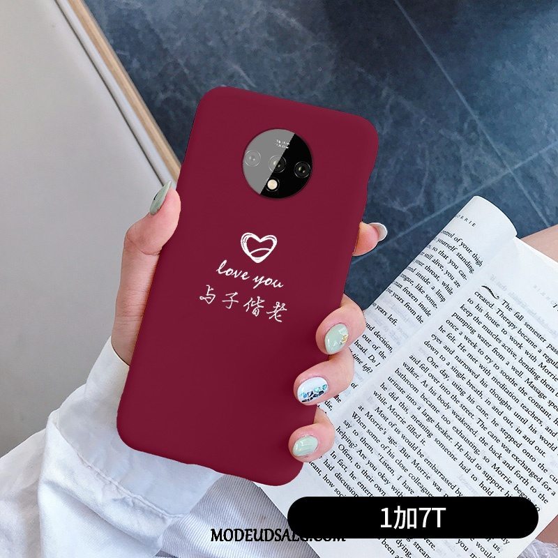 Oneplus 7t Etui Trend Cover Alt Inklusive Silikone Net Red