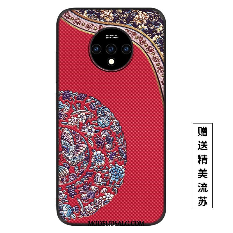 Oneplus 7t Etui Tynd Af Personlighed Trendy Palads Net Red