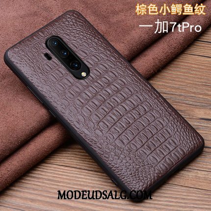 Oneplus 7t Pro Etui Alt Inklusive Lædertaske Folio Cover Tynd