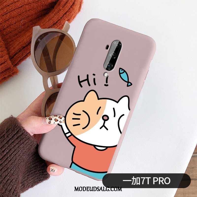 Oneplus 7t Pro Etui Cartoon Rotte Kreativ Beskyttelse Cover