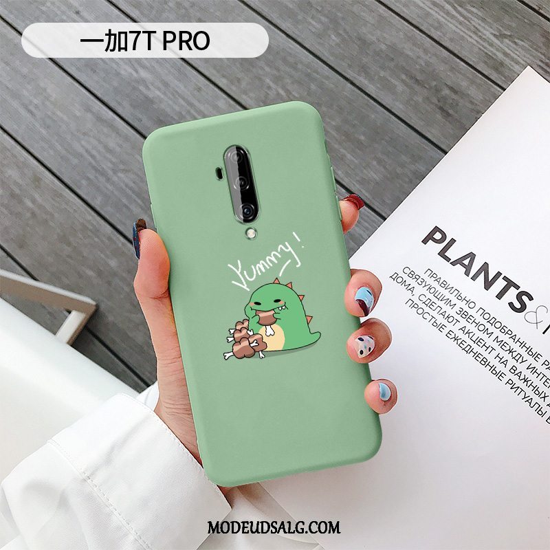 Oneplus 7t Pro Etui Cover Cartoon Dragon Beskyttelse Silikone