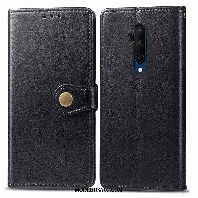 Oneplus 7t Pro Etui / Cover Folio Hængende Ornamenter Læder Beskyttelse