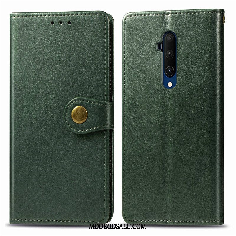 Oneplus 7t Pro Etui / Cover Folio Hængende Ornamenter Læder Beskyttelse