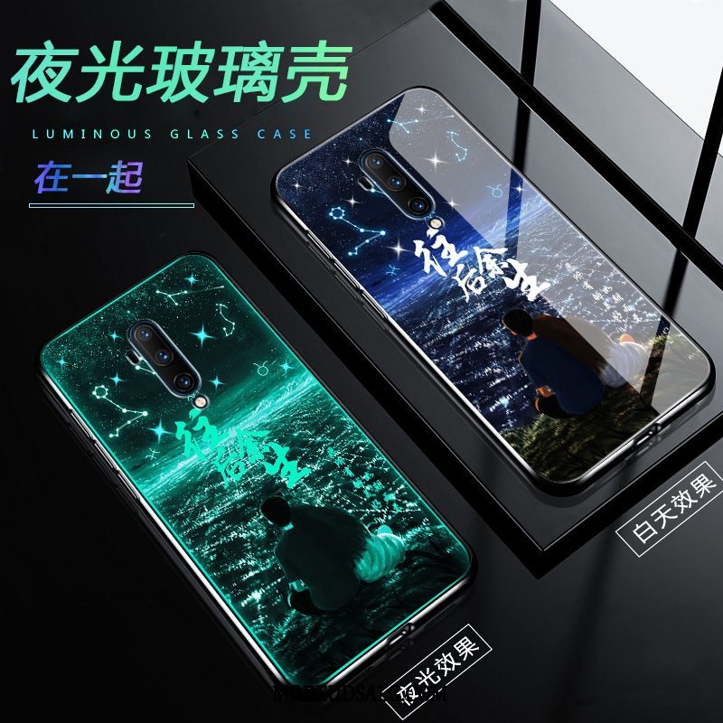 Oneplus 7t Pro Etui / Cover Glas Lyser Trend Silikone Blød