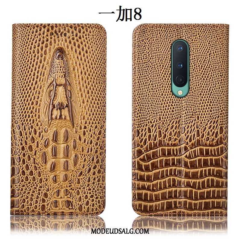 Oneplus 8 Etui Beskyttelse Anti-fald Alt Inklusive Krokodille Cover